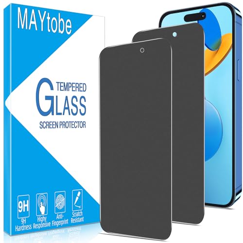 MAYtobe 2 Stück Matt Sichtschutz Schutzfolie für iPhone 14 Pro, Volle Abdeckung, Anti Spy, Matte, 9H Härte Schutzglas, Anti-Kratzen von MAYtobe