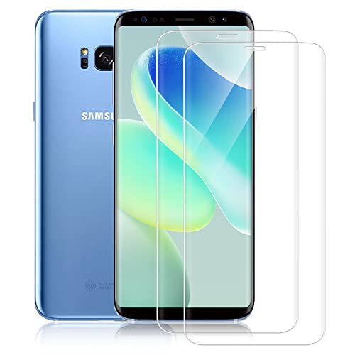 MC WHZLD [2 Stück Schutzfolie für Panzerglas für Samsung Galaxy S8, 9H-Härte, Anti-Kratzer, HD-Displayschutz, Anti-öl, 0.33mUltra-Klar, Hülle Freundllich von MC WHLZD