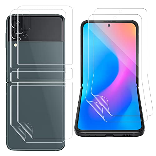 MC WHZLD 2 Stück Schutzfolie für Panzerglas für Samsung Galaxy Z Flip 4/3 5G, 9h-härte, anti-kratzen,0.33mm ultra-klar, anti-blasenfrei, anti-öl, einfach installieren von MC WHLZD