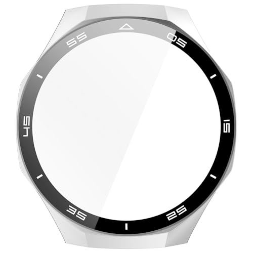 MCAOAL 46-mm Smartwatch Hartschalengehäuse Aus PC Und Glas Uhrenstoßstange Einfache Installation Uhrenschutzhüllen Einfach Zu Verwenden Für Watch 5 von MCAOAL