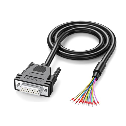 MCAOAL Haltbarkeit DB15 DB25 Männlich Weiblich Anschlüsse Kabel 9Pin/15Pin Industrie Port Anschluss Draht 24AWG Draht von MCAOAL