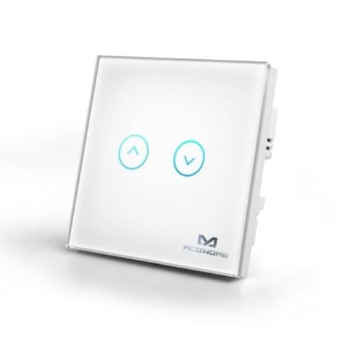 MCO Home Z-Wave Glas-Touchpanel für Rollladen , kabellos, UK-Norm, MH-C321 von MCO Home