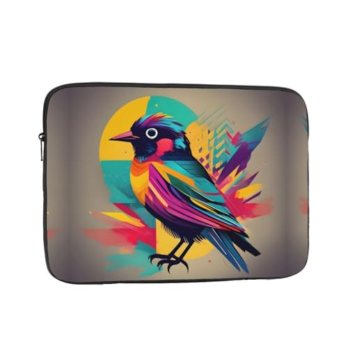 Bunte Laptoptasche mit Vogelmotiv, für Büro, Arbeit, Computer-Tasche für Konferenzräume, professionelle Einrichtungen von MDATT