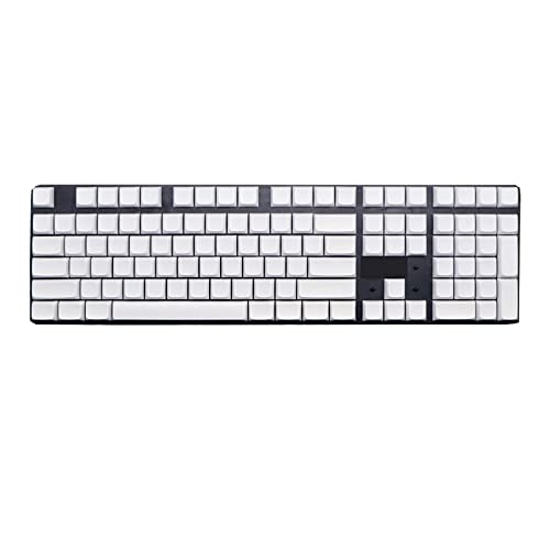 108 Tasten PBT Tastenkappen OEM XDA ohne Buchstabe weiße Tastenkappe für MX-Schalter mechanische Tastatur von MDHQ