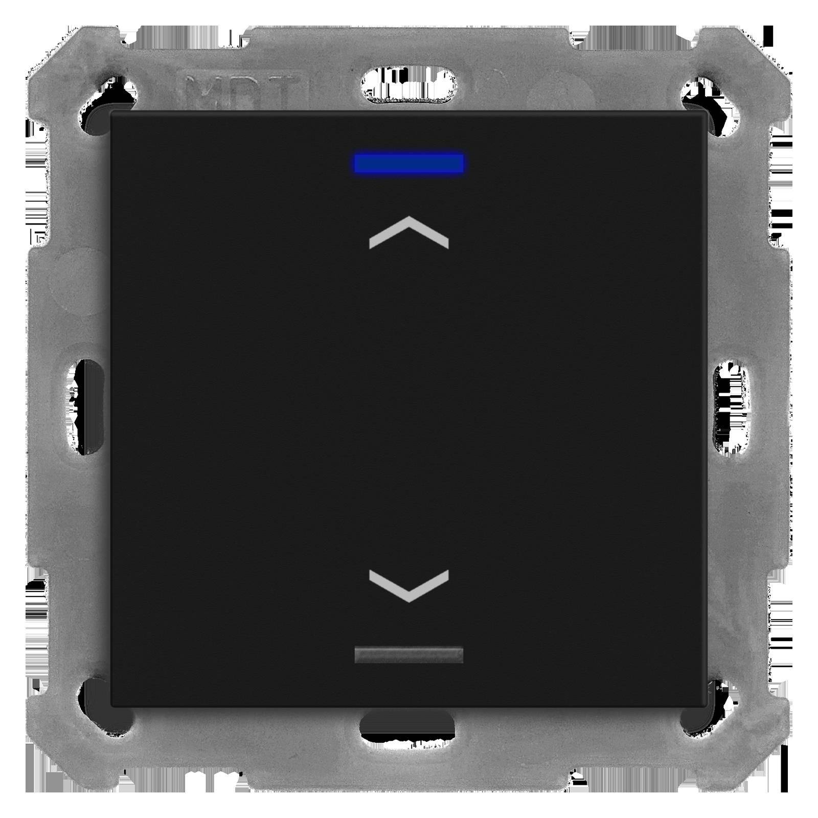 MDT BE-TAL550106.A1 KNX Taster Light 55 1-fach RGBW Schwarz matt Jalousie von MDT technologies GmbH