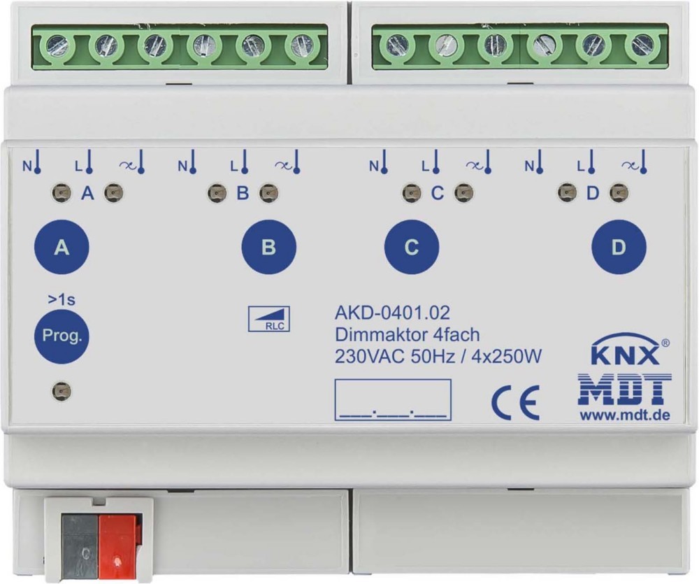 MDT technologies Dimmaktor 4-fach 6TE REG AKD-0401.02 von MDT technologies