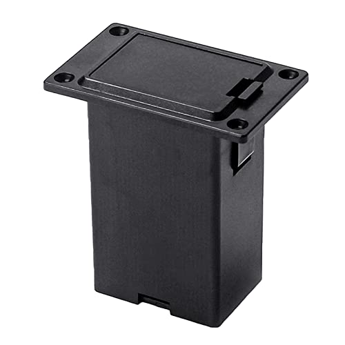 9V Schwarz Kunststoff Batterie Abdeckung Box Ersatz Aktive Bass Gitarre Pickup 9V Batterie Boxen Einfach Zu Installieren von MEAKTSMI