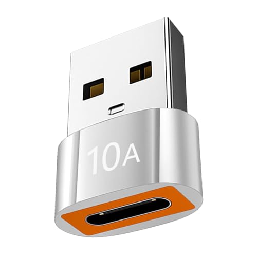 MEAKTSMI Kleiner USB-A-auf-USB-C-Ladeadapter, USB-auf-USB-C-Adapter, einfacher Anschluss für Kameras und Kopfhörer von MEAKTSMI