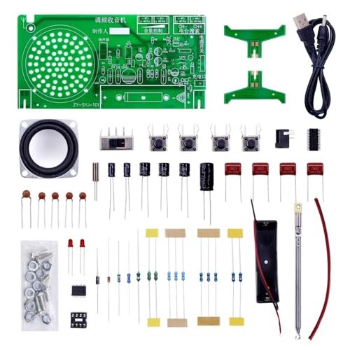 MEAKTSMI Radio Elektronikkomponenten Set Für Elektronik Enthusiasten Die Praktische Löterfahrungen Mit Stabilen Signalen Haben von MEAKTSMI