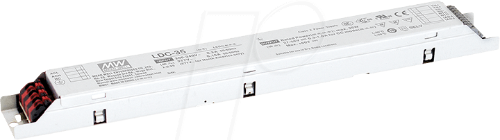 LDC-35DA - LED-Trafo, 35 W, 27-56 V DC, 1000 mA, DALI von Mean Well