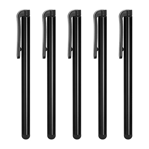 MECCANIXITY Stylus-Stifte für Touchscreens, universal, kapazitiv, für Handy, Tablet, alle kapazitiven Touchscreen-Geräte, Schwarz, 5 Stück von MECCANIXITY