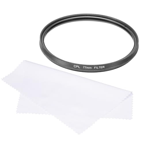 MECCANIXITY Zirkular-Polarisationsfilter, 77 mm, doppelseitig, mehrschichtige Beschichtungen, Polarisationsfilter mit Reinigungstuch für Kameraobjektiv von MECCANIXITY