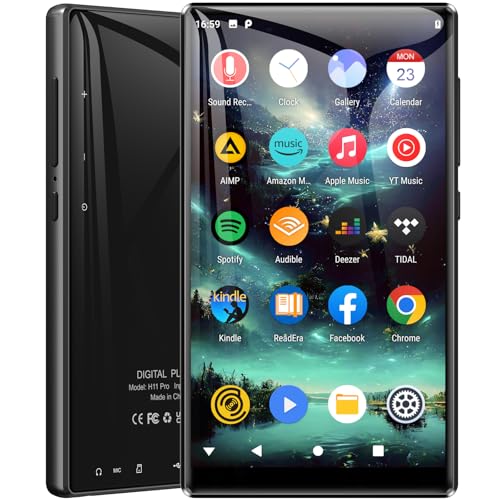 MECHEN 80GB MP3 Player mit Spotify, Bluetooth WLAN MP3 Player Android, MTK 8-Kern, 5" IPS Touchscreen 1080P, Vorinstalliert Audible Deezer Amazon Music, unterstützt APK Download von MECHEN