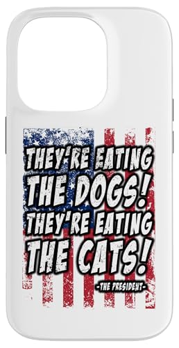 Hülle für iPhone 14 Pro Die Hunde und Katzen essen von MEDALS OF AMERICA EST. 1976