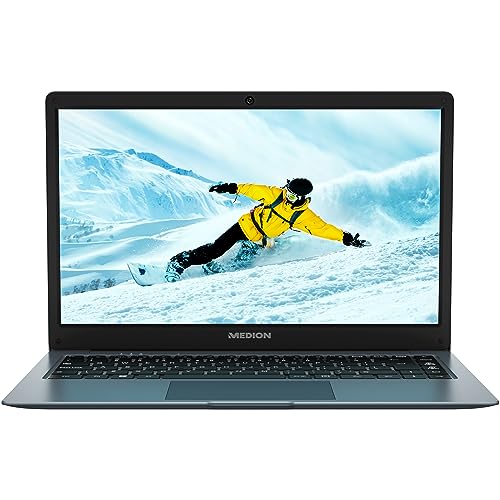 MEDION E14223 39,6 cm (14 Zoll) Full HD Laptop (Intel Celeron N4120, 4GB DDR4 RAM, 128GB Flash-Speicher, Webcam, Win 11 Home) von MEDION