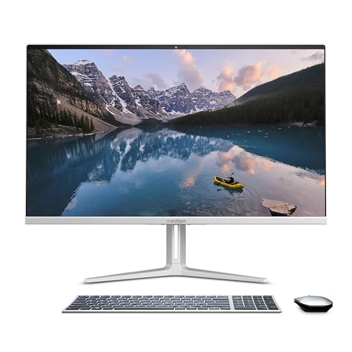 MEDION E27419 68,6 cm (27 Zoll) Full HD All in One Desktop PC (Intel Core i7-13620H, 16GB DDR4 RAM, 512 PCIe SSD, WLAN, HDMI in, Win 11 Home) von MEDION