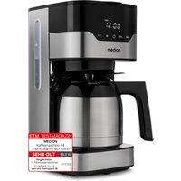 MEDION LIFE® Kaffeemaschine mit Thermoskanne MD 18458, Timer-Funktion, Tropf-Stopp, 900 Watt, 1,1 Liter Fassungsvermögen, Aromawahlschalter von MEDION