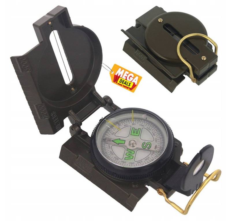 MEGADEALS Kompass Kompass Outdoor Compass Navigationskompass Taschenkompass Kompass von MEGADEALS