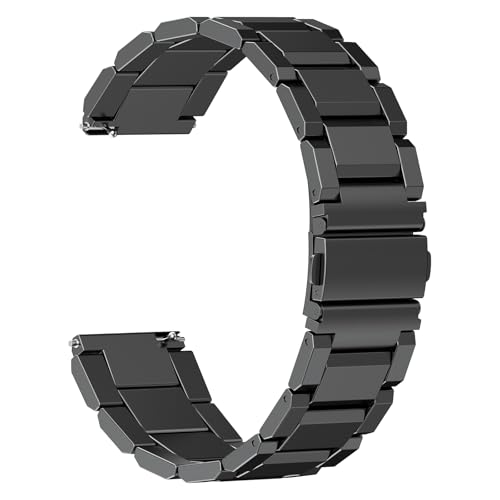 MEGALITH 22 mm Edelstahl Uhrenarmband mit Schnellverschluss Ersatzarmband für Herren & Damen Grau-Blau MEGALITH 22 mm Edelstahl Uhrenarmband mit Schnellverschluss Ersatzarmband für Herren & Damen Grau-Blau von MEGALITH