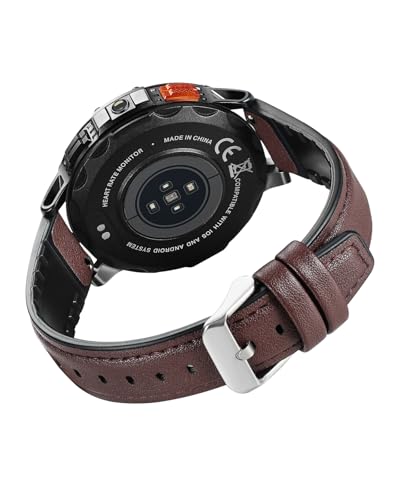 MEGALITH Leder Uhrenarmband 22 mm Hellbraun Q MEGALITH Leder Uhrenarmband 22 mm Hellbraun Q von MEGALITH