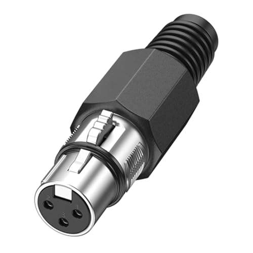 MEIBAOGE Professioneller 3-poliger XLR-Stecker, Stecker und Buchse, Auditorie-Stecker für Mikrofon und Lautsprecherleitungsadapter von MEIBAOGE