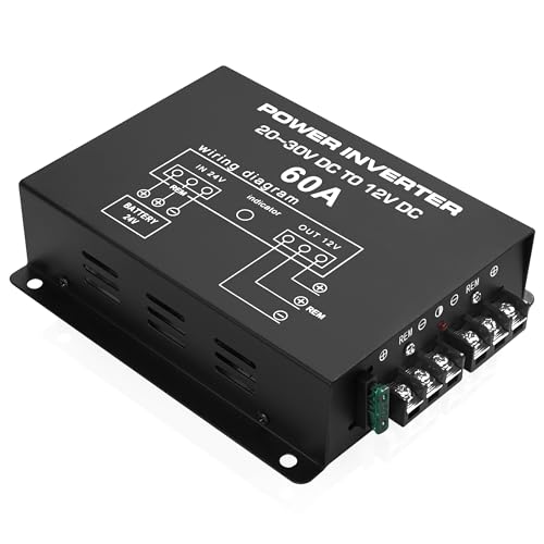 MEIRIYFA DC 24V zu 12V 60A Power Converter Inverter, DC Step Down 24V zu 12V 720W Große Stromversorgung Konverter Auto Spannung Elektrischer Buck Transformer Regler Reducer Konverter von MEIRIYFA