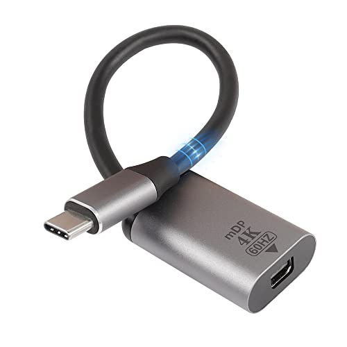 MEIRIYFA USB Typ C auf Mini DisplayPort Adapter, 4K @ 60Hz USB C Stecker auf Mini DP Kabeladapter für TV, Monitor, Projektor und mehr Typ-C Geräte – 18 cm von MEIRIYFA