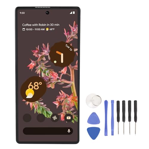 MENDUNER Organischer AMOLED Bildschirmersatz für Google Pixel 6 5G, GB7N6 G9S9B16 Rahmen, 6,4 Zoll Digitizer Baugruppe mit Rahmenreparaturwerkzeugen für Google Pixel 6 5G von MENDUNER