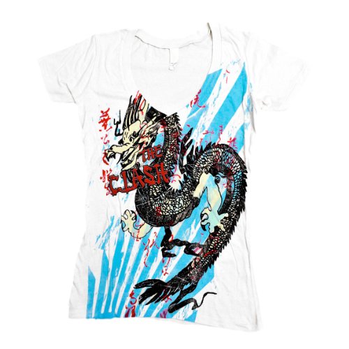 Dragon Burst T-Shirt (Wht,S,Female) von MERCHANDISING
