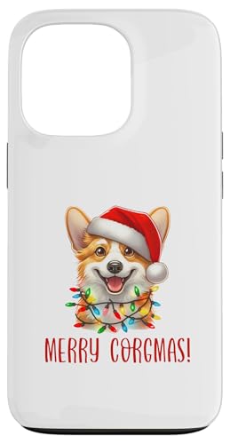 Hülle für iPhone 13 Pro Merry Corgmas Fun Corgi Hund Weihnachtsbeleuchtung Weihnachtsmannmütze Meme von MERRY CORGMAS! Corgi Dog Owner Memes