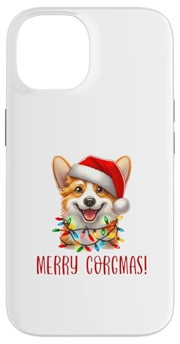 Hülle für iPhone 14 Merry Corgmas Fun Corgi Hund Weihnachtsbeleuchtung Weihnachtsmannmütze Meme von MERRY CORGMAS! Corgi Dog Owner Memes