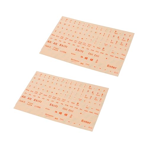 MERRYHAPY 2 Blätter Tastaturfolienaufkleber Alphabet-Aufkleber Tastaturaufkleber Laptop schutzfolie Laptop tastaturschutz Laptop-Aufkleber Aufkleber für Laptops Notebook-Tastatur-Aufkleber von MERRYHAPY