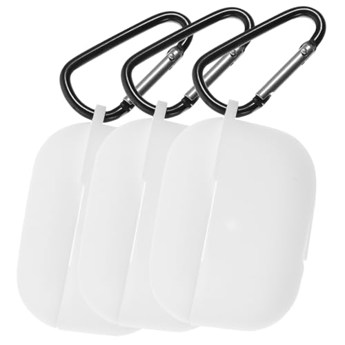 MERRYHAPY 3er Set Earphone Case Ohrhörer Schutz Mit Karabiner Für Pro Robuste Und Stilvolle Schutzhülle Polar White von MERRYHAPY