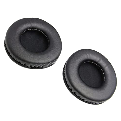 MERRYHAPY Ersatz Ohrpolster Für Kopfhörer Bequeme Runde Kopfpolster Modische Schwarze 90mm Kopfhörer Sleeves Ideal Für Over Ear Kopfhörer Komfortable Polster Für Verbesserten von MERRYHAPY