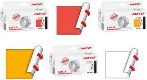 METO Etiketten f�r Preisauszeichner, 29 x 28 mm, wei� geeignet f�r METO Classic XL, 3-zeilig, - 1 St�ck (30007372) von METO