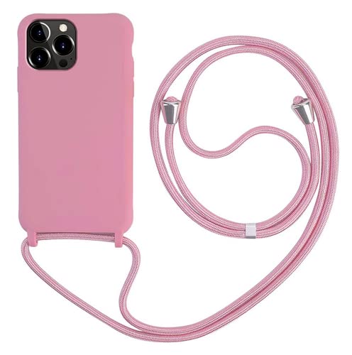 MEVIS Liquid Silikon Handykette Hülle für iPhone 13 Pro Max,Verstellbarer Halskette Silikon Handyhülle-Dunkelpink MEVIS Liquid Silikon Handykette Hülle für iPhone 13 Pro Max,Verstellbarer Halskette Silikon Handyhülle-Dunkelpink von MEVIS