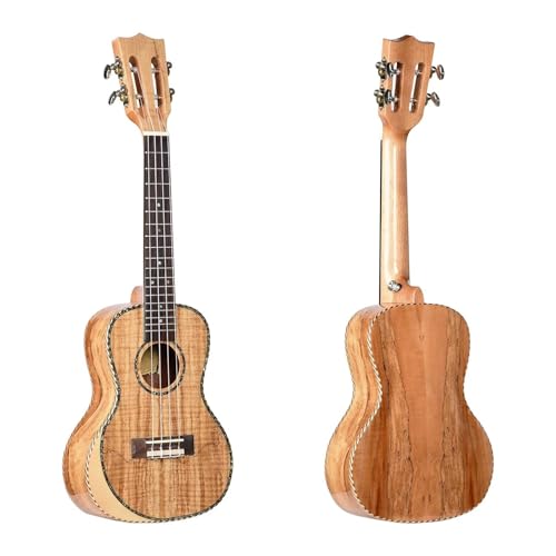 Ukulele Erwachsene 24-Zoll-Ukulele Aus Massivem Gebrochenem Ahorn 26-Zoll-Tenor-Ukulele Konzert-Ukulele(24 Inch) von MFGSDFR