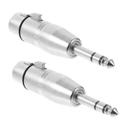 MFUPR XLR Cable Balanced 2pcs Audio Adapter Xlr To 1/4 Adapter Xlr Female To 1/4 Xlr Adapter Xlr To 1/4 1/4 Trs Converter Xlr To 1/4 Stereo Adapter Microphone Zinc Alloy Accessories von MFUPR