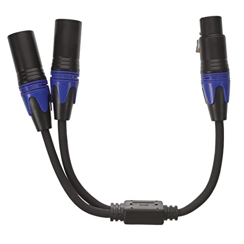 MFUPR XLR Cable Balanced XLR Audio Cable Noise Reduction Xlr Splitter Mic Cable Splitter Cable Wired Microphone Extension Cord Adapter To Cable Balanced Splitter Cord Xlr Y Cable Cable Pvc von MFUPR