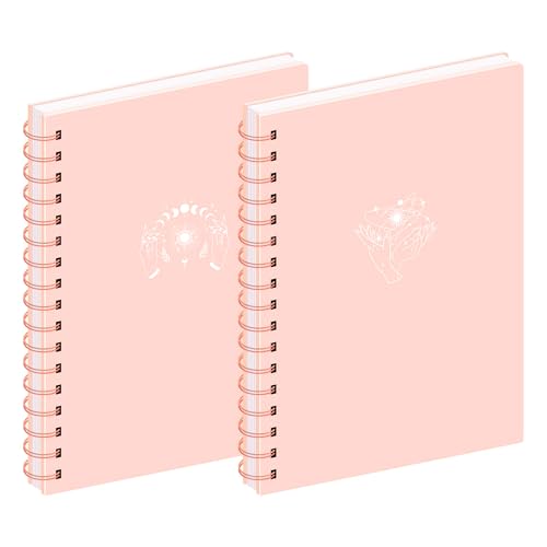 MGGAO 2 Pack Spirale Notebook, A4 Ästhetische Notizbücher für Frauen, College ruled Notebook, 160 Seiten, Büro Schule liefert Geschenke von MGGAO