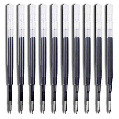 Gelminen für einziehbaren Stift, 0,5 mm/0,7 mm Spitze, glattes Schreiben, Büro, Schule, Schreibwaren, Blau/Schwarz, 10 Stück von MHADBKH