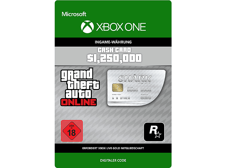 GTA V GREAT WHITE SHARK CARD - [Xbox One] von MICROSOFT