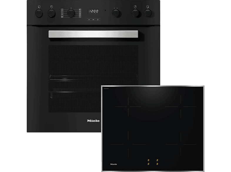 MIELE TwinSet Comfort Induktion (Backofen H 2459 I und Kochfeld KM 7061 FR), Einbauherdset (Induktionskochfeld, A+, 76 l) von MIELE