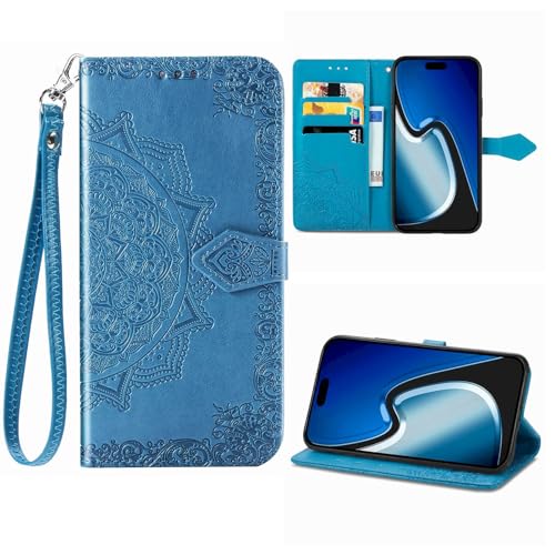 MIGOTODA PU Leder TPU Schutzhülle für vivo V40 Lite 5G - Modell US-VIVV40LT-G1-N39 (Blau) von MIGOTODA