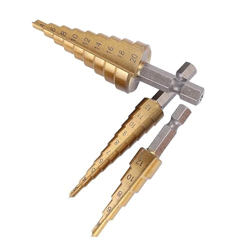 3 Stücke 3-12 4-12 4-20 MM HSS Gerade Geriffelte Pagode Stufenbohrer 3 Stücke Stoffbeutel Sechskantschaft Reibahle Bit Set Titanbeschichtetes Holz Metall Loch 3 Stücke 3-12 4-12 4-20 MM HSS Gerade Geriffelte Pagode Stufenbohrer 3 Stücke Stoffbeutel Sechskantschaft Reibahle Bit Set Titanbeschichtetes Holz Metall Loch von MIKFESPO