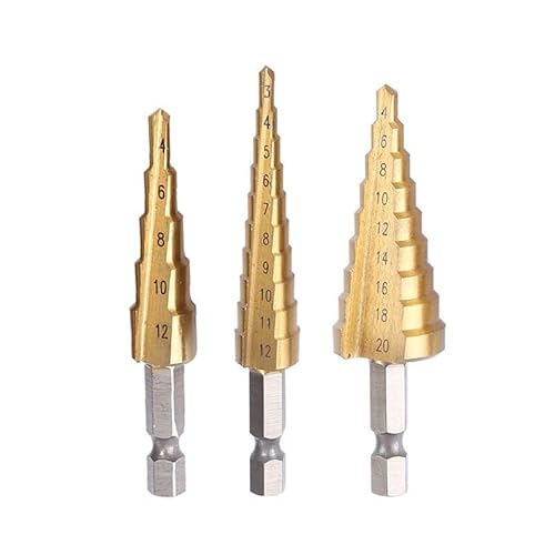 3 Stücke 3-12 4-12 4-20 MM HSS Gerade Geriffelte Pagode Stufenbohrer Stoffbeutel Sechskantschaft Reibahle Bit Set Titanbeschichtetes Holz Metall Loch 3 Stücke 3-12 4-12 4-20 MM HSS Gerade Geriffelte Pagode Stufenbohrer Stoffbeutel Sechskantschaft Reibahle Bit Set Titanbeschichtetes Holz Metall Loch von MIKFESPO