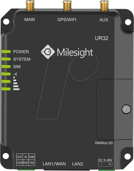 MIL UR32L04EUW48 - Industrial LTE Router, WLAN von MILESIGHT