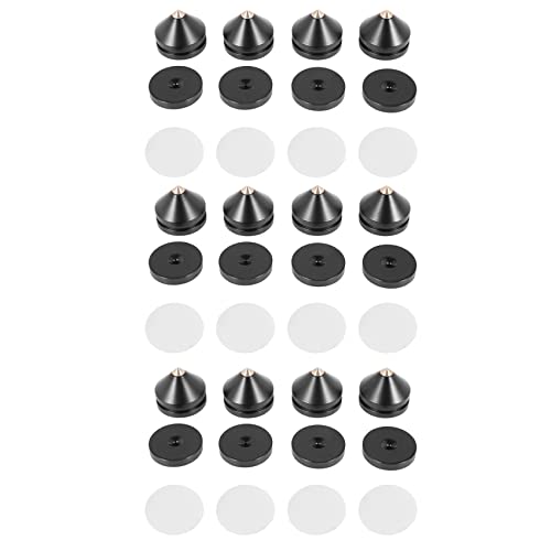 MILLTOR 3 SäTze Lautsprecher Lautsprecher Spikes StäNder FüßE Audio Lautsprecher Reparatur Teile Plattenspieler DIY Lautsprecher StäNder Shock Pin NäGel und Pads ZubehöR von MILLTOR