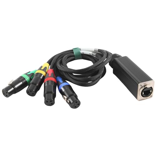 MILLTOR Multi-Netzwerk-Bühnen- und Studio-Verbindungskabel, XLR-Stecker und -Buchse, Bühnen-Audio-RJ45-Kabel (NE8F-S4F) von MILLTOR