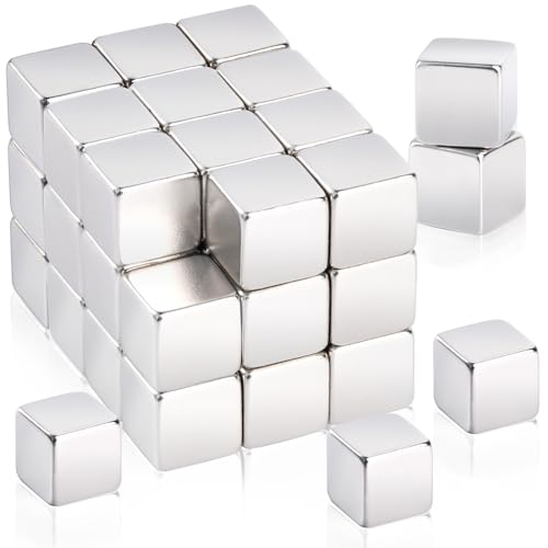 MIN CI 40 Stück Magnete für Magnettafel, 10x10x10mm Magnete Stark, Magnete Klein, Neodym Magnete, Mini Magnete, Kühlschrankmagnete, Whiteboards Magnet für Haushalt Büro von MIN CI